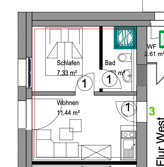 Wohnen mit Charakter: Kompaktes Apartment in Singen, 78224 Singen (Hohentwiel)