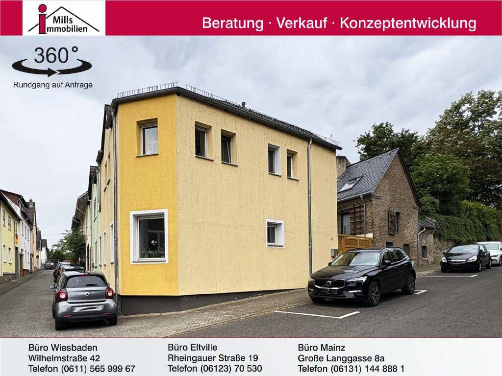 Perfekte Alternative zu einer Eigentumswohnung: Hübsches Einfamilienhaus mit idyllischem Hof, 65366 Geisenheim