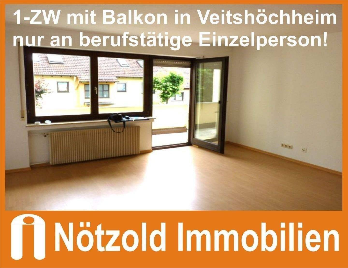 +++ Schöne 1-ZW mit Balkon und PKW Stellplatz in Veitshöchheim, Mindestmietdauer 2 Jahre! +++, 97209 Veitshöchheim