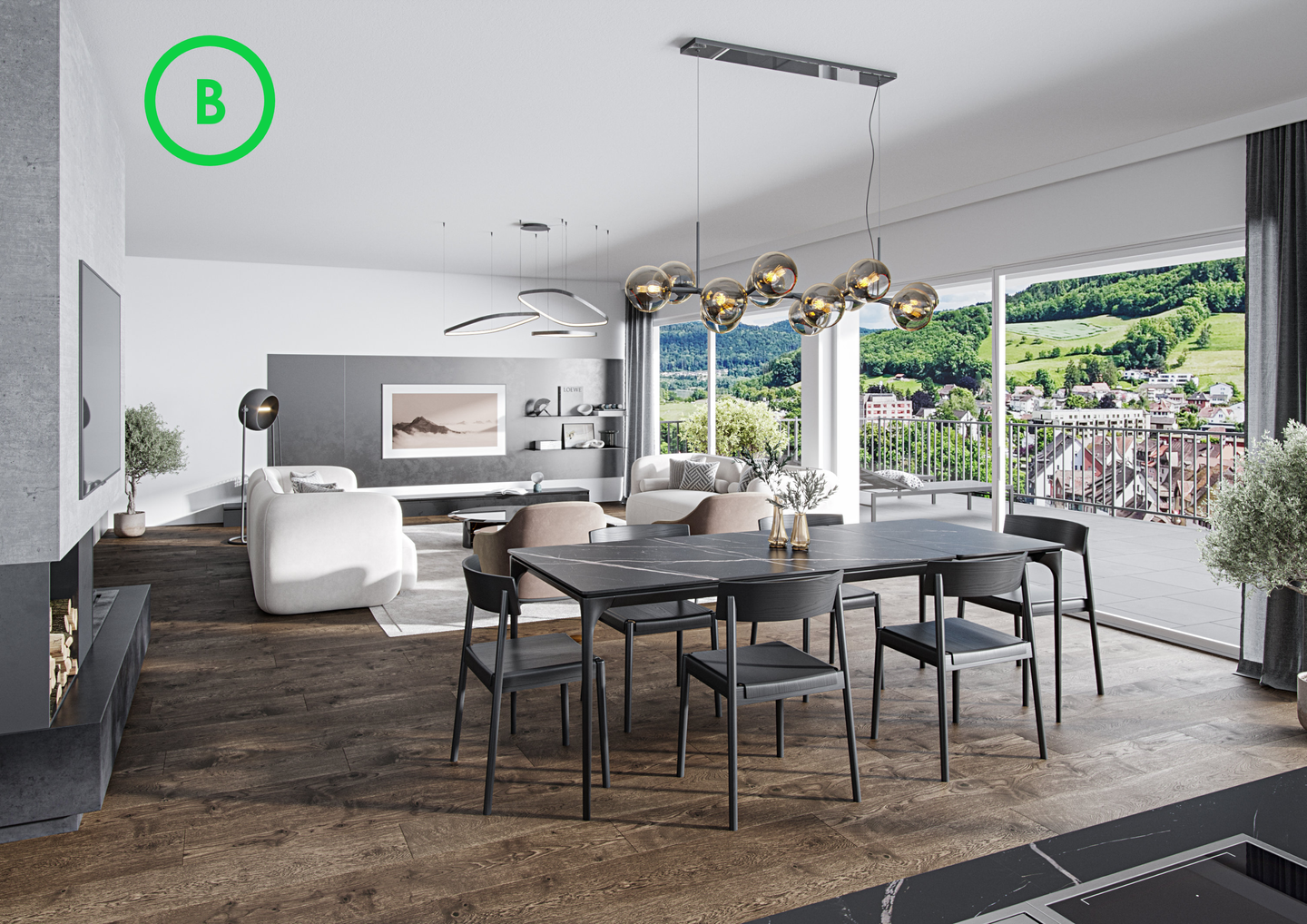 5.5-ZWG Maisonette in der STADTVILLA B ! ° W03 – SVB ° EG & 1.OG ° Süd-Ost-West // SONVIDA – Dreispitz Laufenburg, 79725 Laufenburg (Baden)
