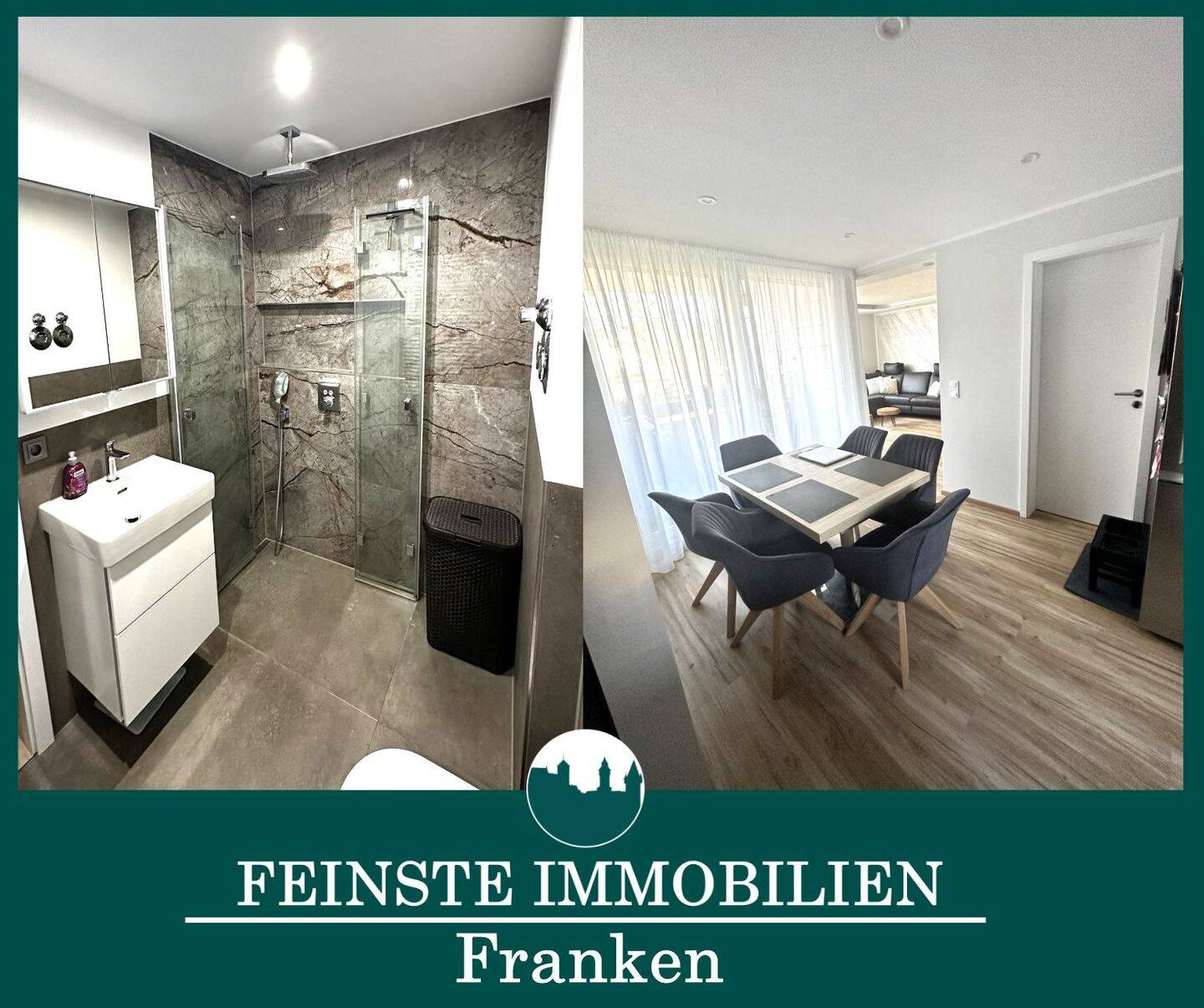 FIF – Modernes Smart-Home-Refugium in Nürnberg: Renoviertes 3-Zimmer-Wohnjuwel mit Balkon & Tiefgarage, 90473 Nürnberg (Langwasser)