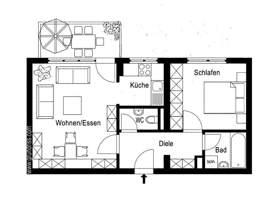 Moderne 2-Zi.-Wohnung m. BLK, 3.OG/Lift, hochwertige Ausstattung mit Klimaanlage, EBK, Erstbezug, Innenstadtnähe, 90461 Nürnberg