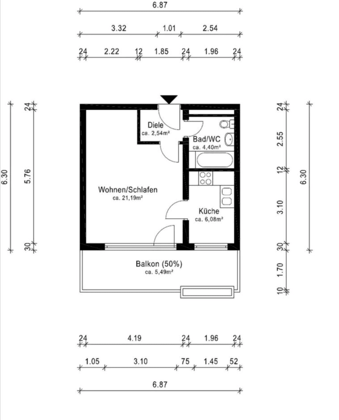 1,5 Zimmer Apartment mit wohlfühl Garantie, 85598 Vaterstetten