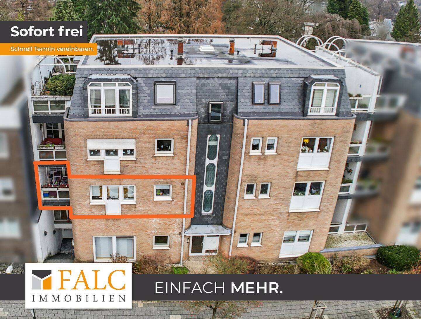 gemütliche Familienwohnung: 4 Zimmer mit Wintergarten, zwei Loggien & Tiefgaragenstellplatz, 42897 Remscheid (Lennep)