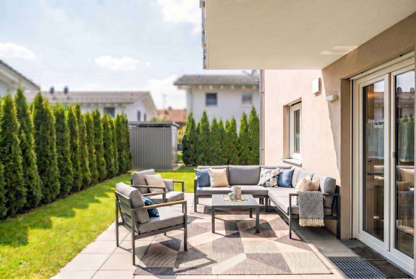 Perfekte Familienwohnung! NB Erstbezug sofort möglich. S/W, ruhig, sonnig mit traumhaftem Garten, 85649 Brunnthal