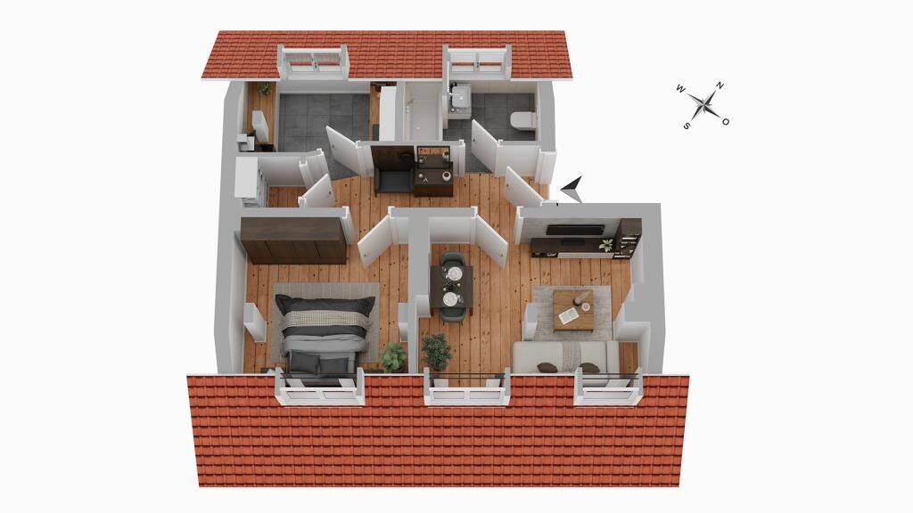 Wohnen über den Dächern Lichtenbergs – charmante Dachgeschosswohnung in ruhiger Lage, 10317 Berlin (Friedrichshain-Kreuzberg Friedrichsfelde Lichtenberg Rummelsburg)