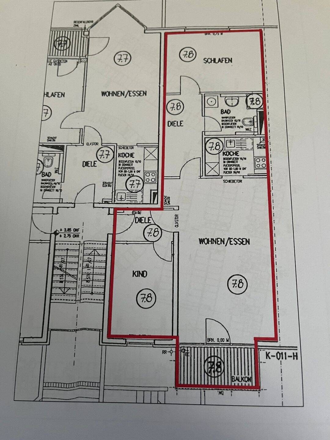 Penthouse 3,5 Zi mit Südbalkon in Eicken, 41063 Mönchengladbach (Eicken Großheide Stadtmitte Windberg)