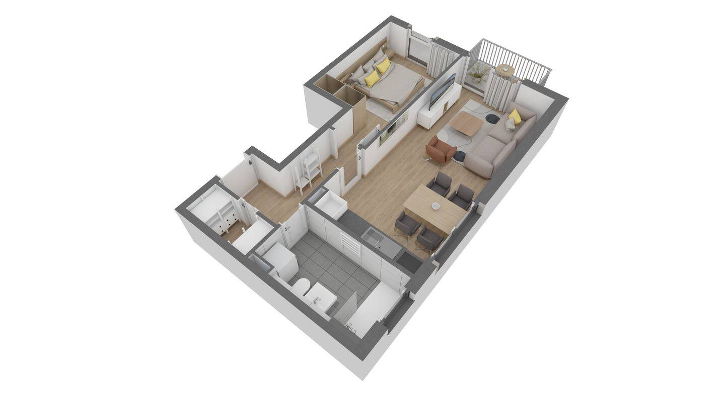 Attraktive 2 Zimmer-Wohnung im EG mit Balkon, 63075 Offenbach am Main (Bürgel Offenbach am Main Rumpenheim Waldheim)