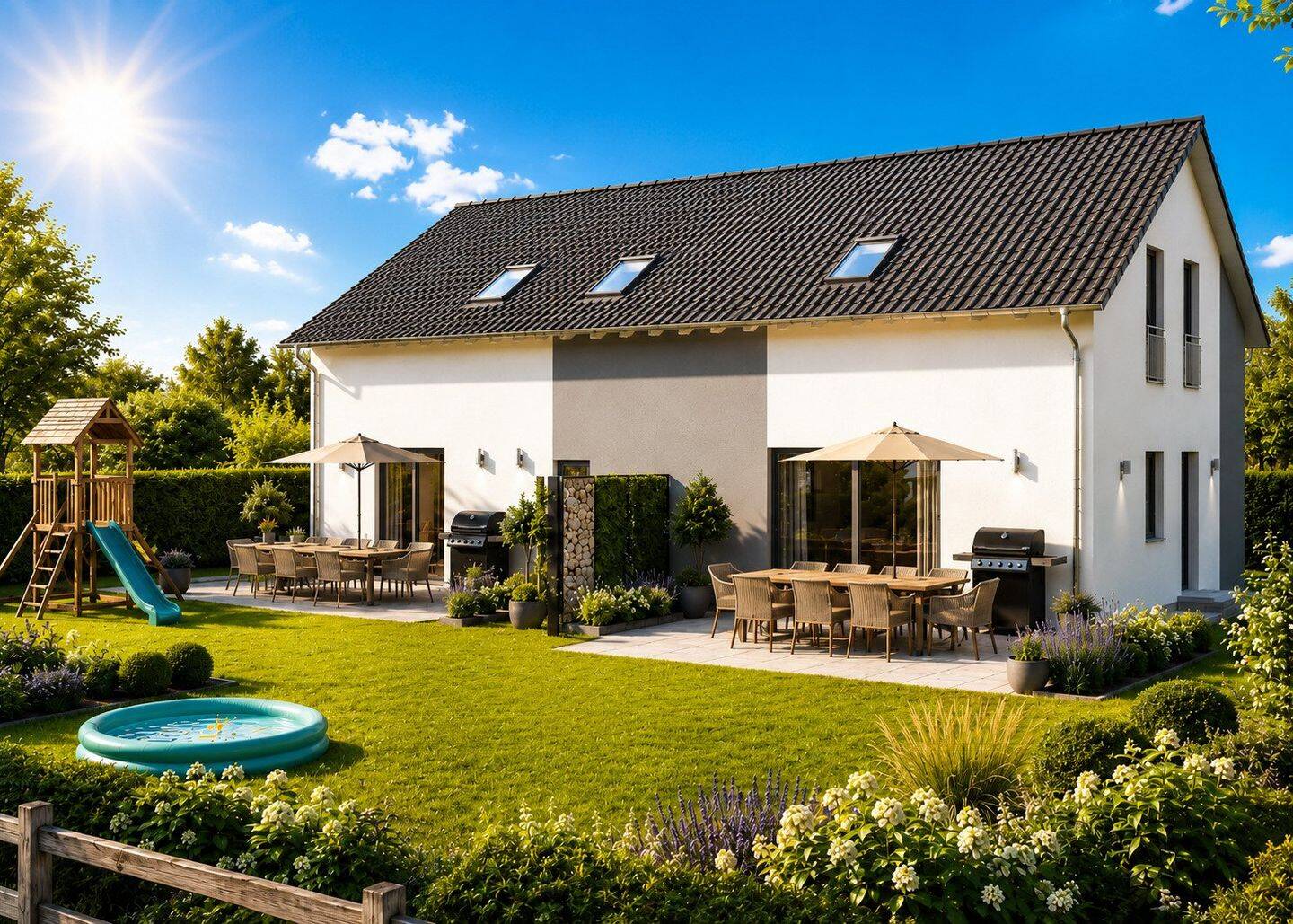 ! Bauen Sie mit Ihren Freunden Ihr Traum-Doppelhaus inkl. Traumgrundstück ! Preis pro Haushälfte 371.949EUR, 75245 Neulingen