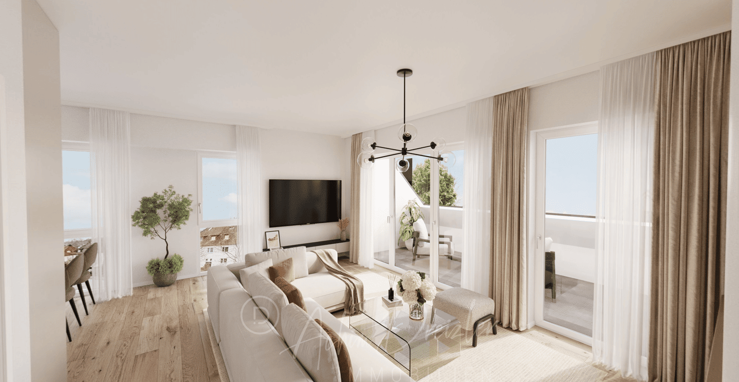 Münster Gremmendorf Neubau – Freundliche 2-Zimmer-Wohnung im DG mit Dachterrasse, 48167 Münster (Angelmodde Gremmendorf Wolbeck)