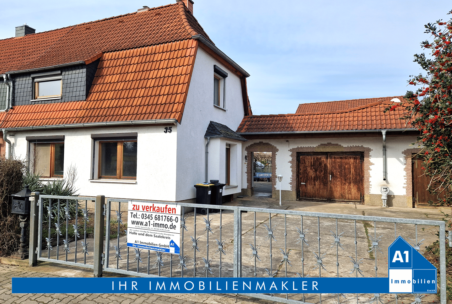 Halle-Ammendorf – sanierungsbedürftiges Einfamilienhaus mit Doppelgarage, Kamin und Nebengelass, 6132 Halle (Saale) (Ammendorf-Beesen Planena Radewell-Osendorf Silberhöhe)