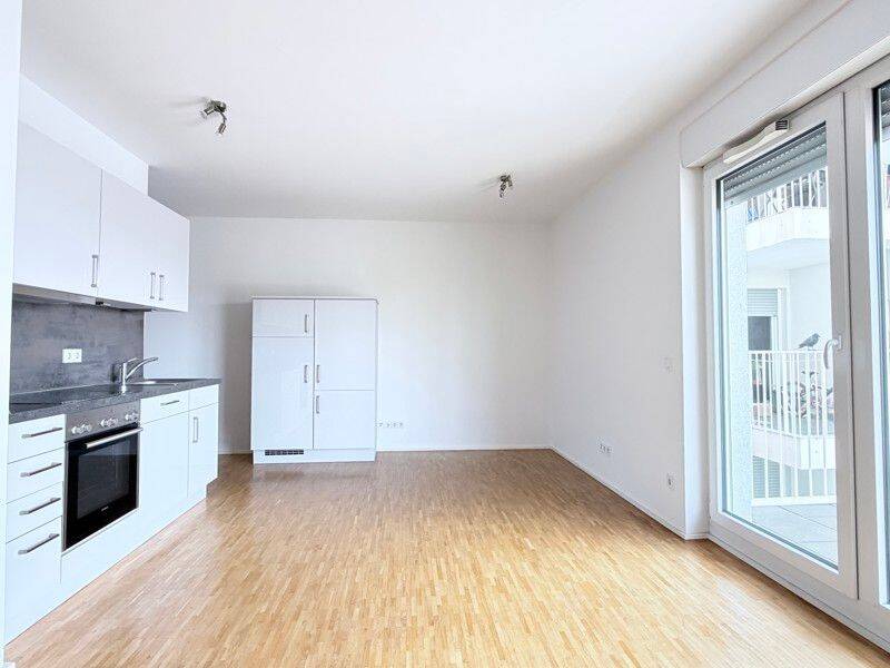 Stilvolles Wohngefühl: großzügige Wohnung 1-Zimmer- Wohnung mit großem Balkon und Markenküche, 60326 Frankfurt am Main (Gallus Griesheim)