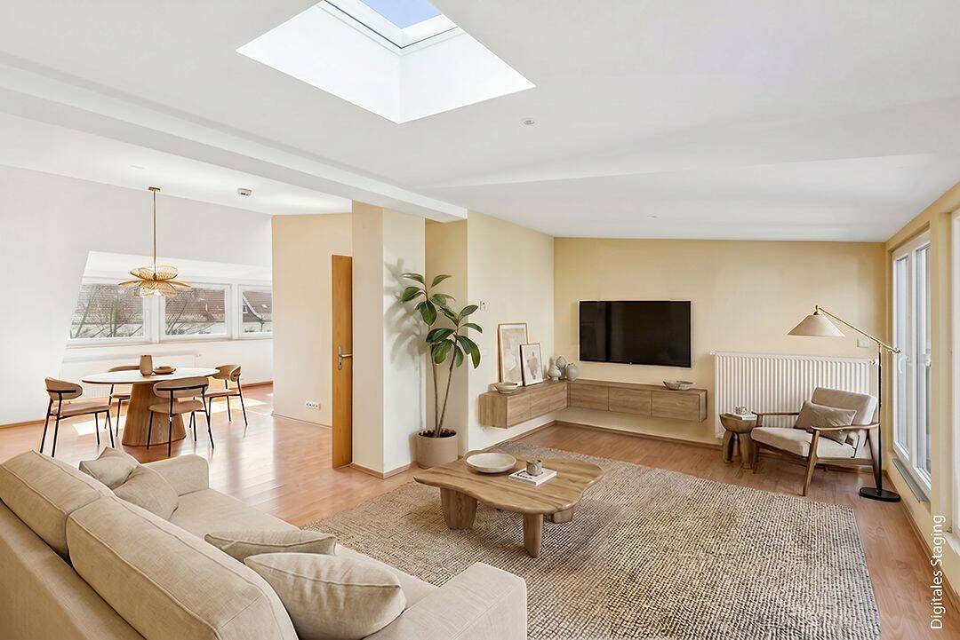 Helle Dachgeschosswohnung mit Dachterrasse in Spandauer Kiezlage, 13595 Berlin (Spandau Kolonie Bocksfelde Pichelsdorf Wilhelmstadt)