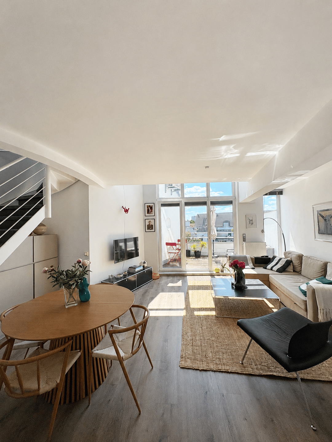 Lichtdurchflutete Maisonette-Wohnung mit großer Terrasse in Frankfurt-Bockenheim, 60487 Frankfurt am Main (Bockenheim Hausen Rödelheim Westend-Süd)