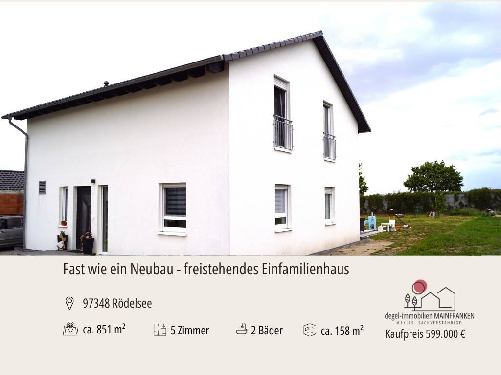 Modern wohnen. Ruhig leben. Viel Platz genießen. & A+ Energieeffizienz, 97348 Rödelsee