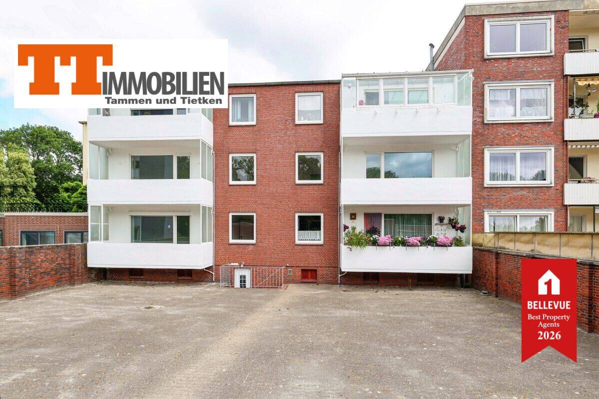 TT: Investition mit Zukunft: Gepflegtes Mehrfamilienhaus mit Süd-Balkonen am Bismarckplatz!, 26384 Wilhelmshaven (Heppens Heppenser Groden Innenhafen Innenstadt Neuende)