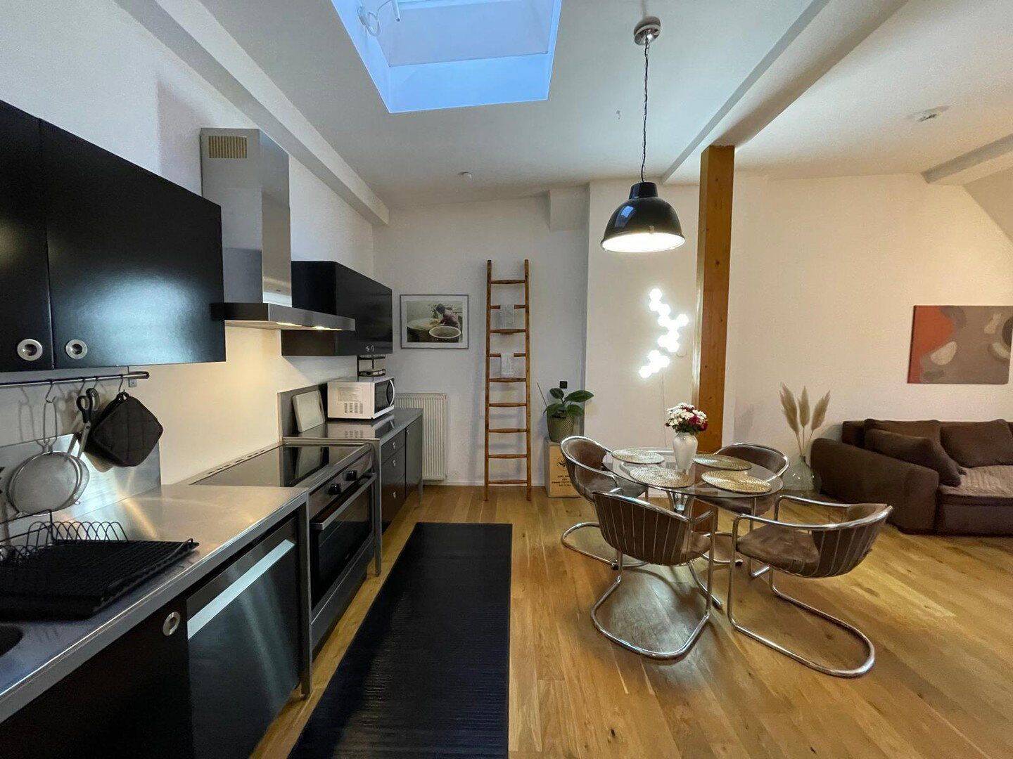 Attic & Fully Furnished: 2 Rooms, 1 Bath, Balcony, Cellar, Central, Garden, Quiet Area, 10249 Berlin (Friedrichshain-Kreuzberg Friedrichshain Prenzlauer Berg)