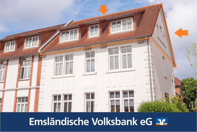 Gemütliche Dachgeschosswohnung in zentraler Lage von Meppen, 49716 Meppen