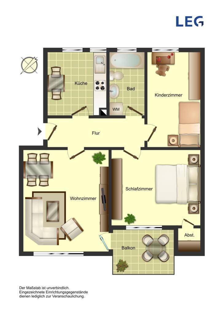 Ab dem 16.07.26 zu besichtigen!! 3-Zimmer-Wohnung in Weddinghofen frei….und das Bad ist neu!!, 59192 Bergkamen