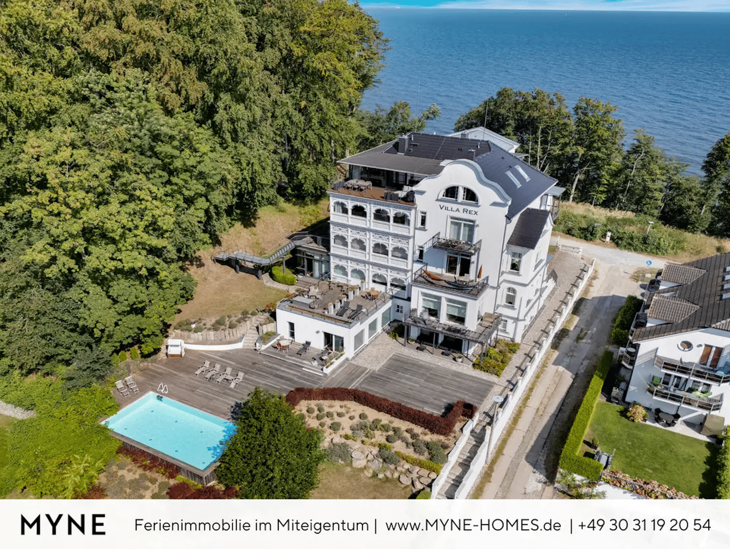 Ferienimmobilie in Miteigentum: Penthouse in erster Meereslinie mit Meerblick, Pool & Wellness, 18586 Sellin