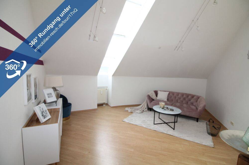Ganz oben wohnen – Außergewöhnliche Wohnung! 3-Raum-Dachetage mit offenen Wohn-/Ess-/Kochbereich, 94036 Passau (Abraham Haidenhof-Nord Haidenhof-Süd Heining Kohlbruck)