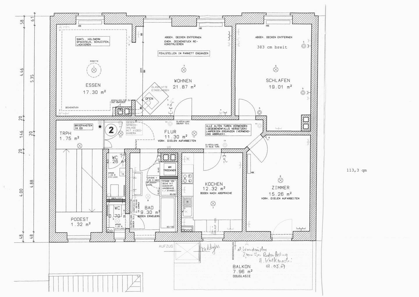 Geschmackvolle, modernisierte 4(3)-Zimmer-Wohnung mit gehobener Innenausstattung in Konstanz, 78462 Konstanz