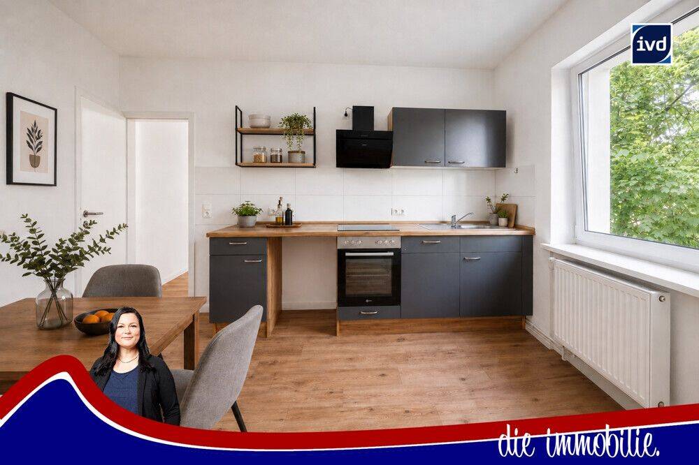 *** Helle, frisch sanierte 2-Zimmer-Wohnung mit moderner Einbauküche ***, 39112 Magdeburg (Leipziger Str. Sudenburg)