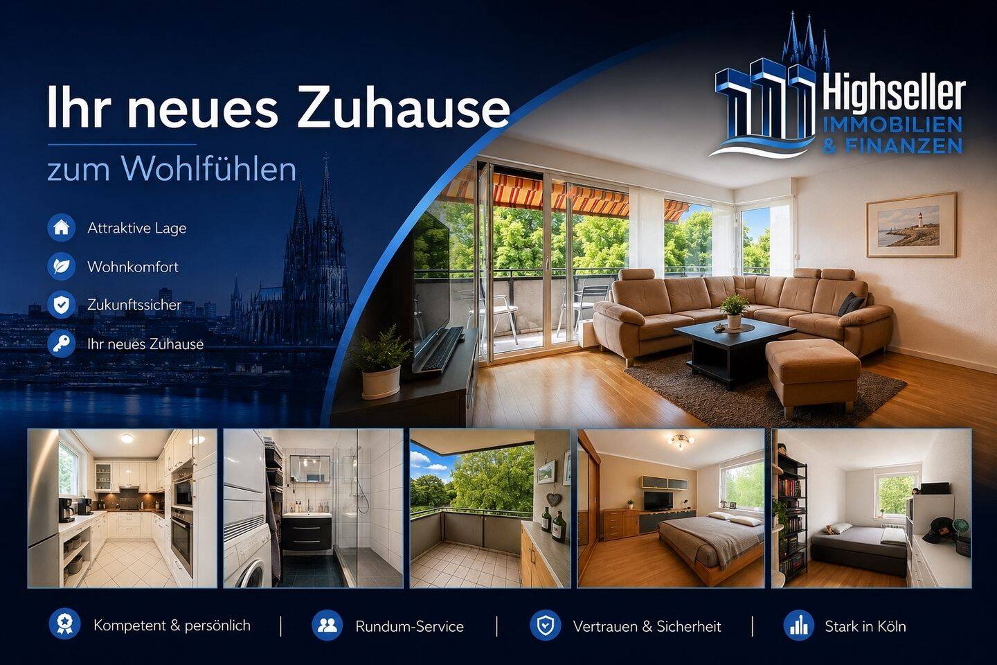 Schicke 3 Zimmer Eigentumswohnung mit 2 Balkonen in Mönchengladbach Rheydt, 41239 Mönchengladbach