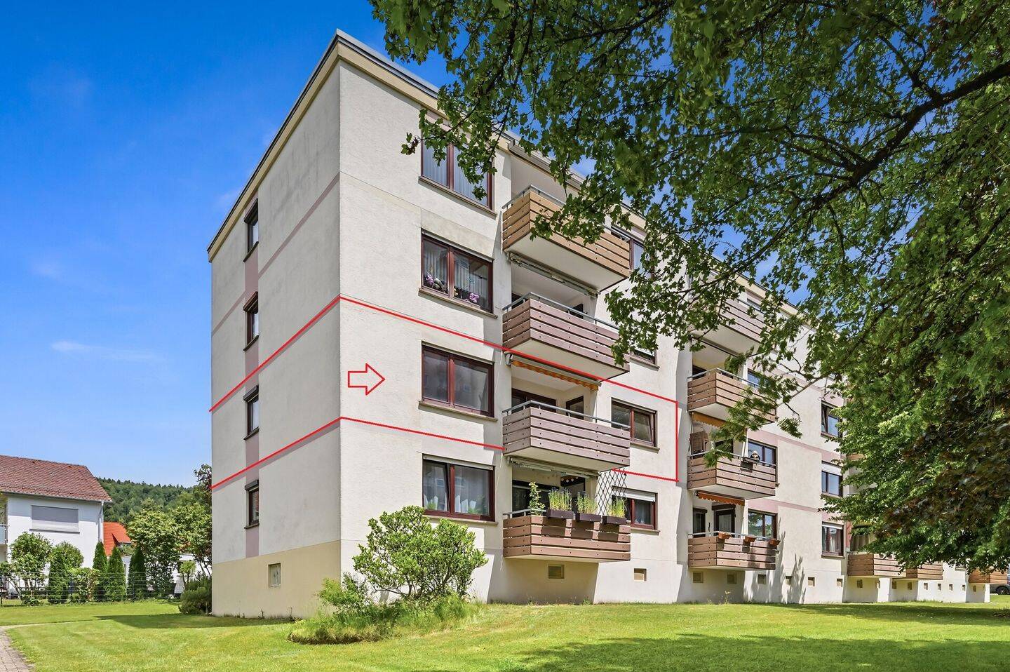 PROVISIONSFREI- Stadtnah und großzügig – 4-Zimmerwohnung mit sonniger Loggia, 78532 Tuttlingen