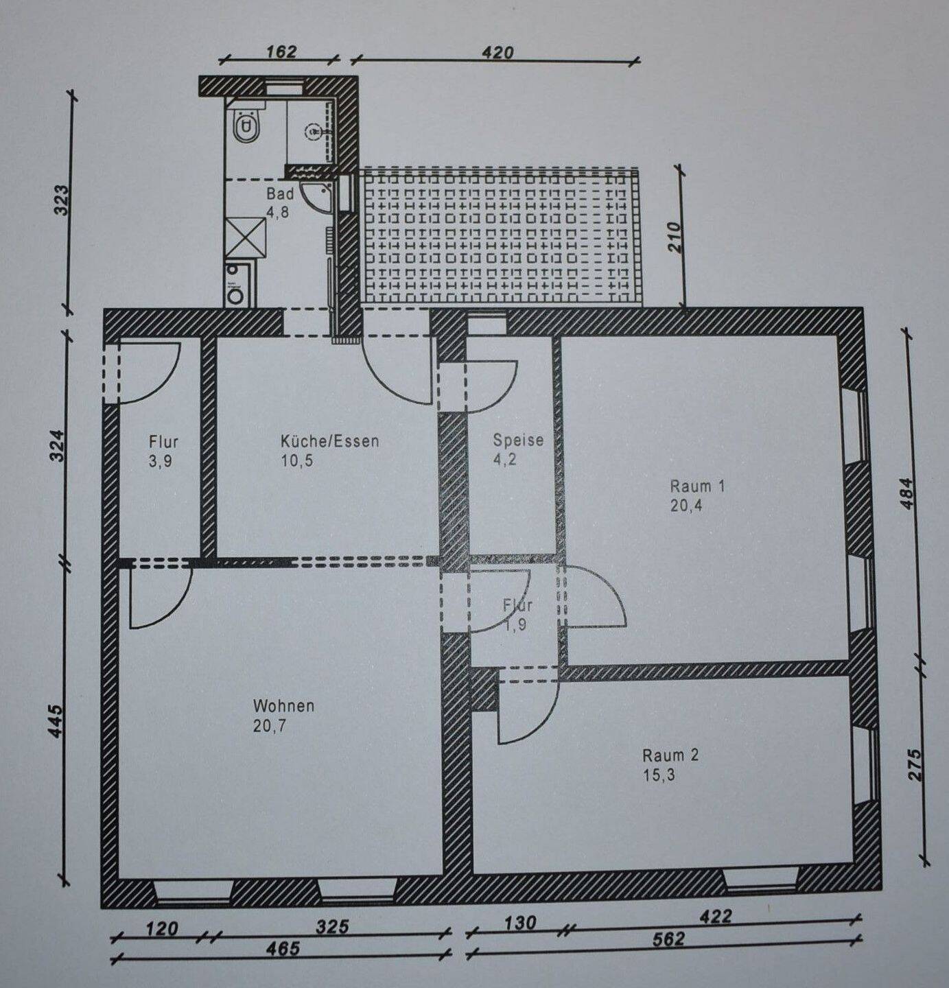 Stilvolle Dreizimmerwohnung in 5 Familienhaus, 83512 Wasserburg a. Inn