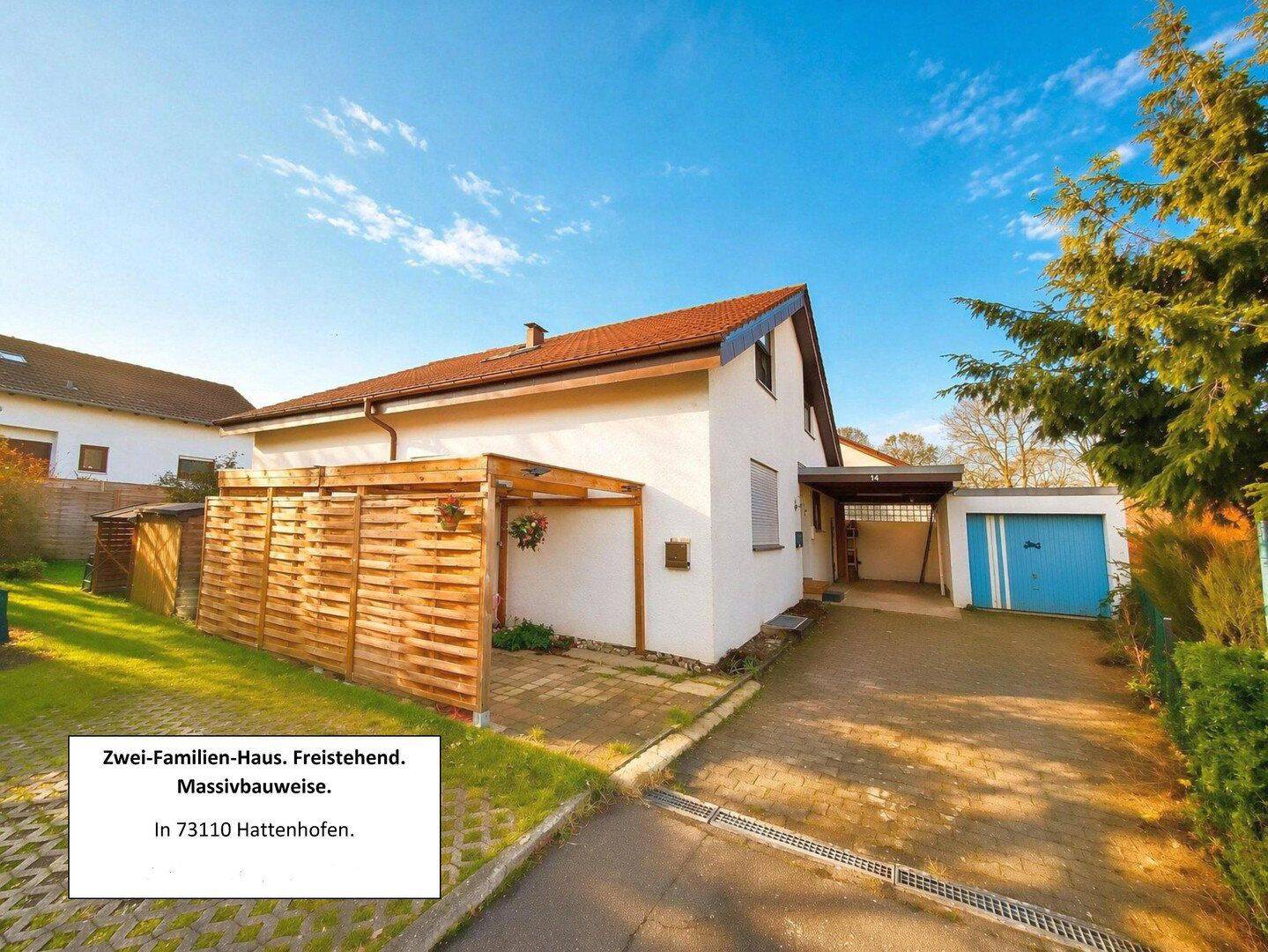 Sofort verfügbares, freistehendes 2 Familienhaus mit Garten in Hattenhofen !, 73110 Hattenhofen
