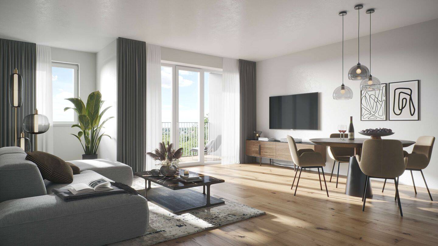 Herzog Ludwig: Perfekt geschnittene 2-Zimmer-Neubauwohnung mit Wohlfühl-Loggia, 85435 Erding