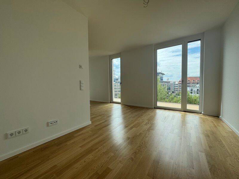 Auf gute Nachbarschaft: praktische 2-Zimmer-Wohnung mit großer Terrasse im Erstbezug, 4315 Leipzig (Neustadt-Neuschönefeld Sellerhausen-Stünz Volkmarsdorf)