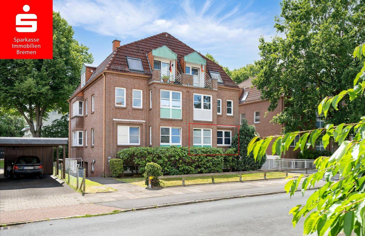 Bremen-Sebaldsbrück: Vermietete 3-Zimmer-Wohnung mit großem Balkon und Garage, 28309 Bremen (Hemelingen Sebaldsbrück)