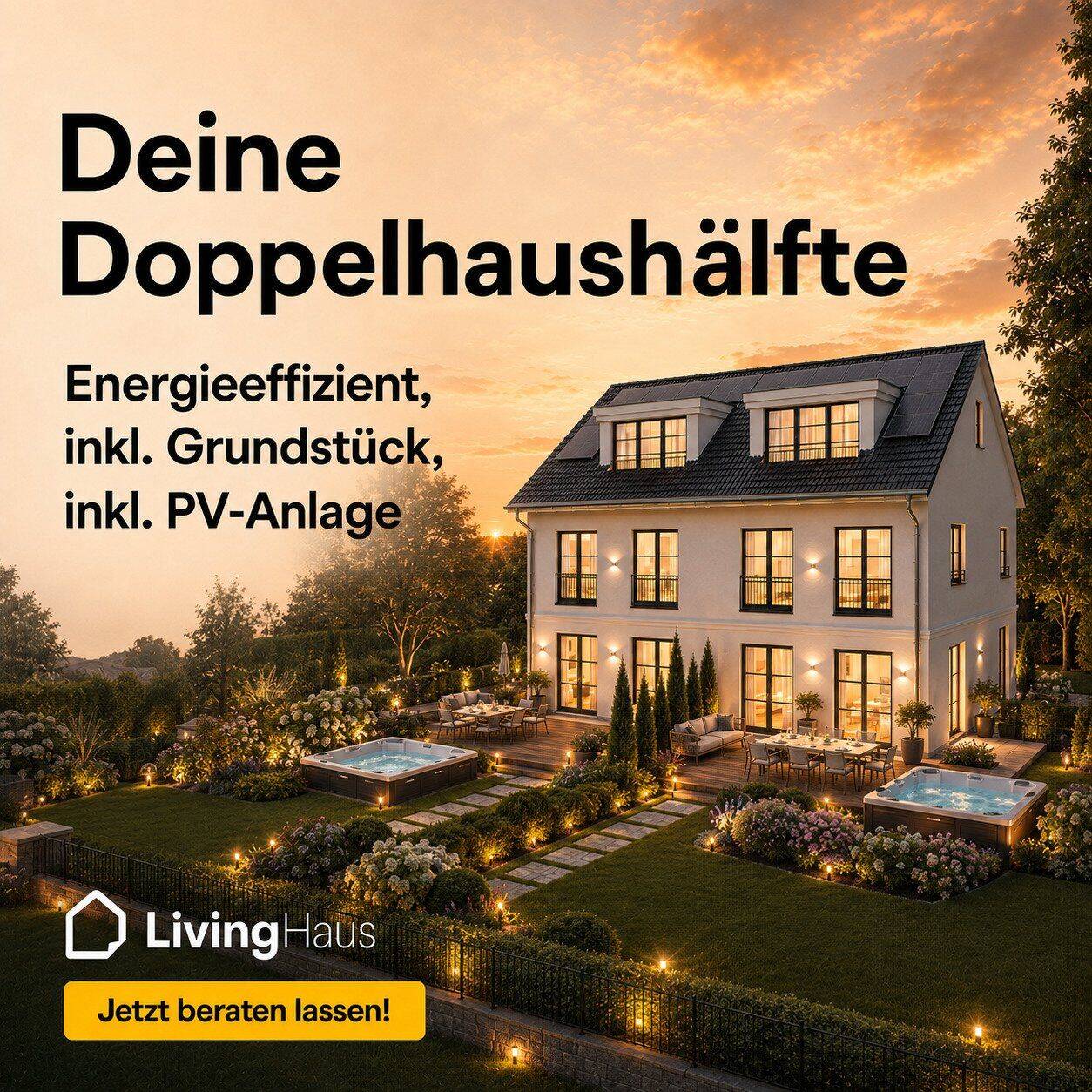 Energieeffiziente Doppelhaushälfte inkl. Grundstück in Toplage und PV, 53332 Bornheim