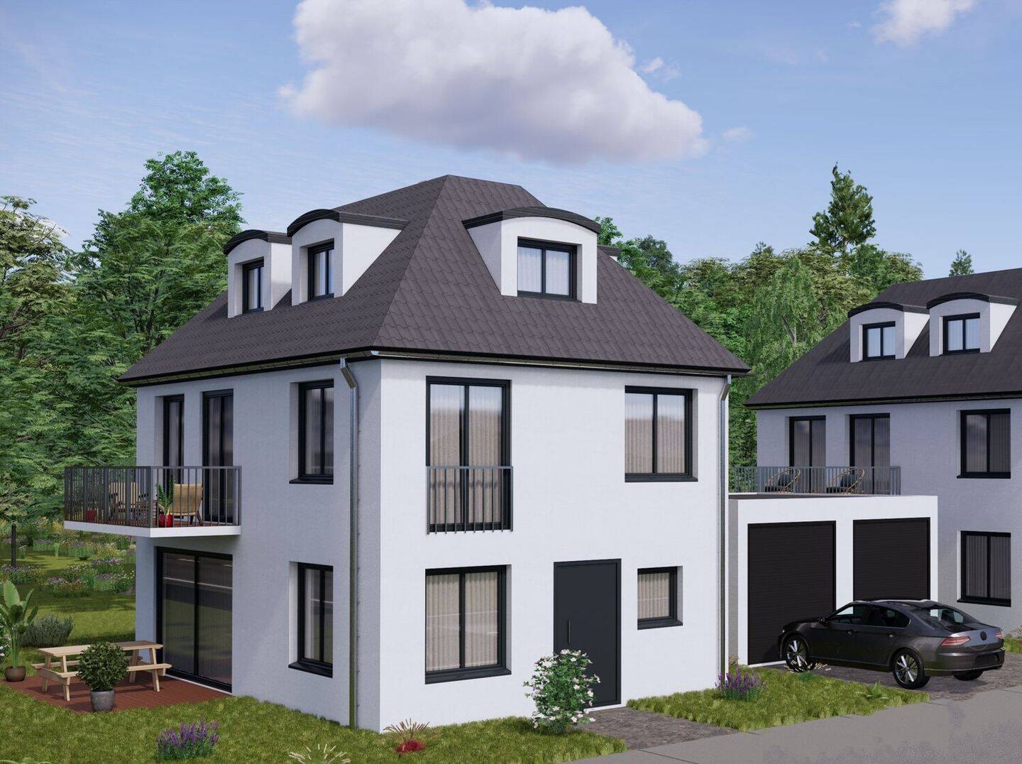 Was das Herz begehrt: Neubau-Einfamilienhaus in sonniger, zentraler, ruhiger Lage, 85598 Vaterstetten