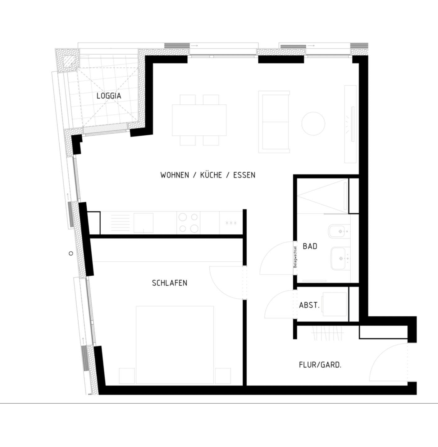 Exklusive, neuwertige 2-Zimmer-Wohnung mit gehobener Innenausstattung mit Balkon und EBK in Konstanz, 78462 Konstanz