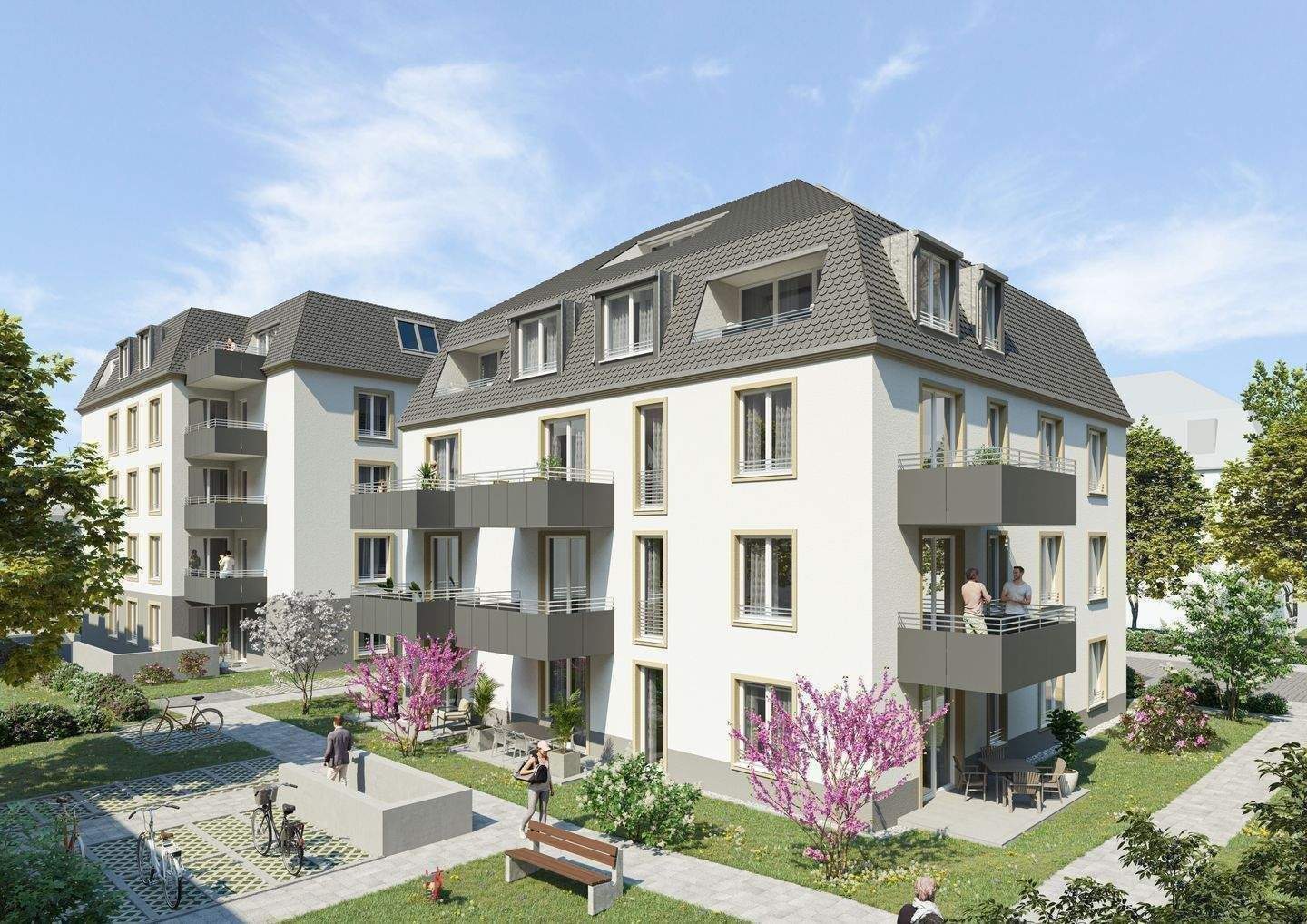 (WE 16) ERSTBEZUG Klassische 3-Raum-Wohnung in gehobenem Ambiente & nachhaltiger Vollholzbauweise, 1139 Dresden (Kaditz Mickten Pieschen-Süd Trachau)