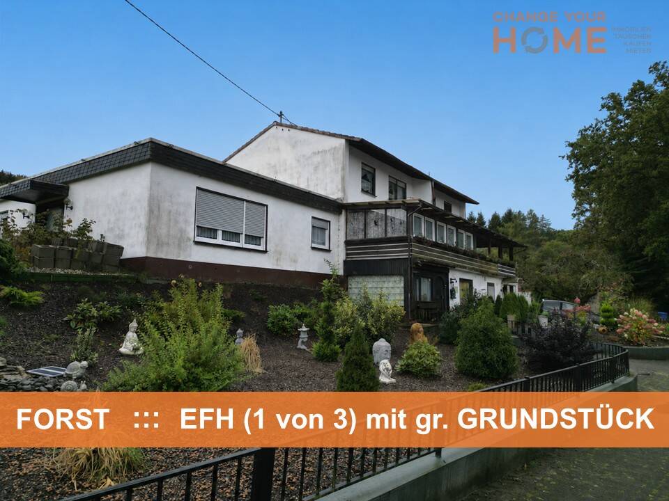 EINS von 3 HÄUSERN   :::   EFH  mit gr. GRUNDSTÜCK   :::   FORST-SEIFEN, 57537 Forst