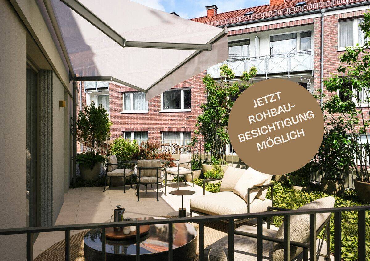 Ein Zuhause mit Freiraum – 3,5 Zimmer-Neubau-Wohnung, Terrasse & 2 Balkone in Bestlage Eimsbüttel, 20259 Hamburg (Eimsbüttel)