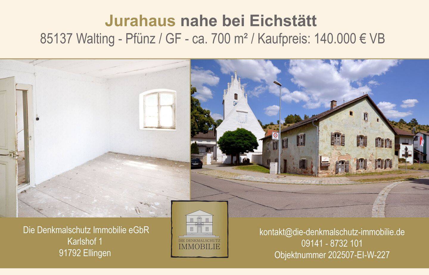 Jurahaus nahe bei Eichstätt, 85137 Walting