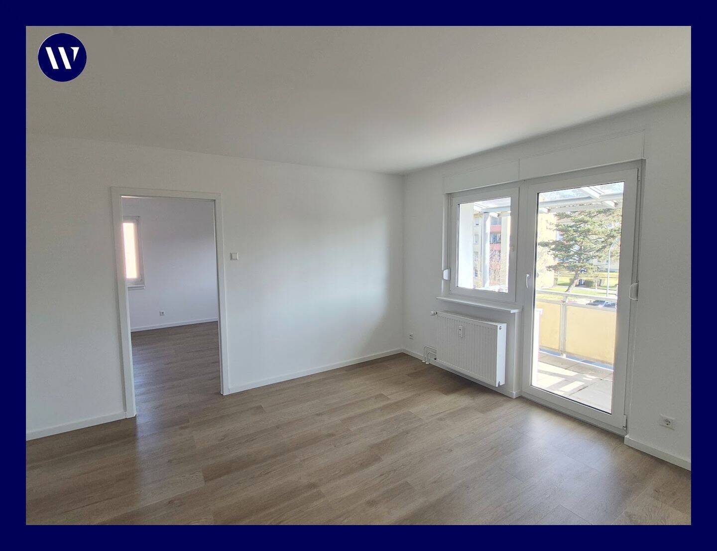 Hell & modern & frisch renoviert: 3-Zimmer-Wohnung mit Balkon + Tageslichtbad Wanne, Design-Boden, 78224 Singen (Hohentwiel)