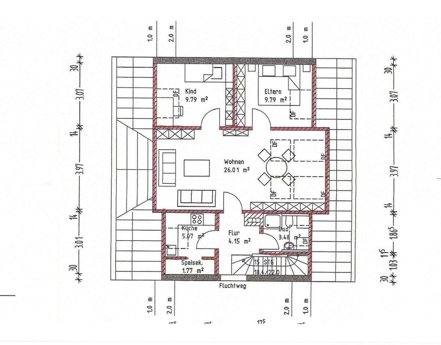3 Zimmer Wohnung mit EBK, 77933 Lahr/Schwarzwald