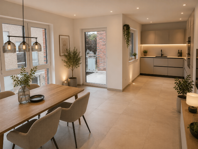 Moderne Neubau-Eigentumswohnung, Energieeffiziente Bauweise mit PV-Anlage und Speicher – KFW / N-Bank Förderung möglich – Abschreibung 5 % !!, 49661 Cloppenburg