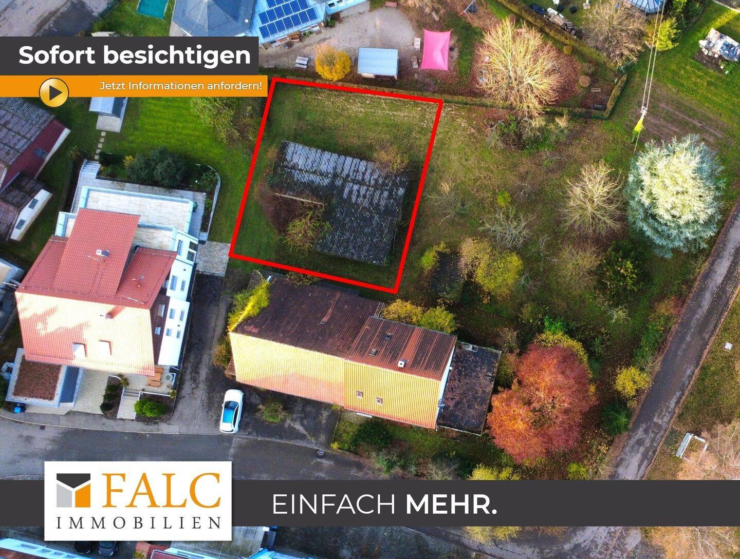 Haus mit 3 Vollgeschossen, Garage und Terrasse möglich! *BAUPLATZ* – FALC Immobilien Heilbronn, 74182 Obersulm