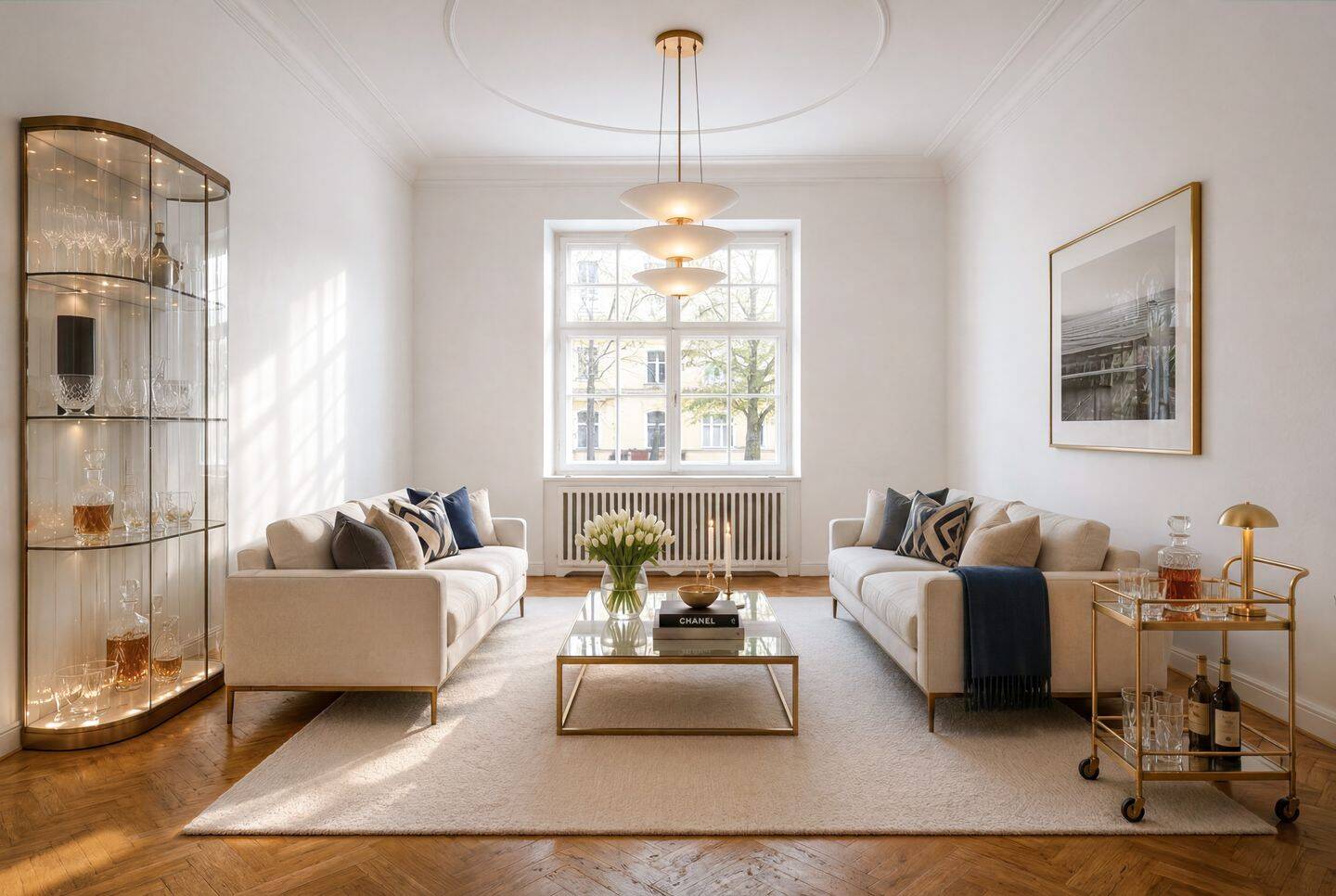 Charmante Stil-Altbauwohnung mit großem Balkon. Zeitlose Schönheit & echtes Wohngefühl., 80797 München (Maxvorstadt Milbertshofen-Am Hart Neuhausen-Nymphenburg Schwabing-West)