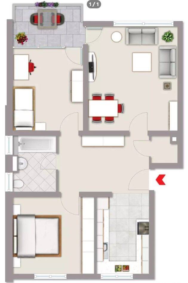 befristete möblierte 3-Zimmer-Wohnung mit Penthouse-Feeling, Einzelgarage & Weitblick in Fürth, 90766 Fürth (Eigenes Heim Hardhöhe Unterfarrnbach Weststadt)