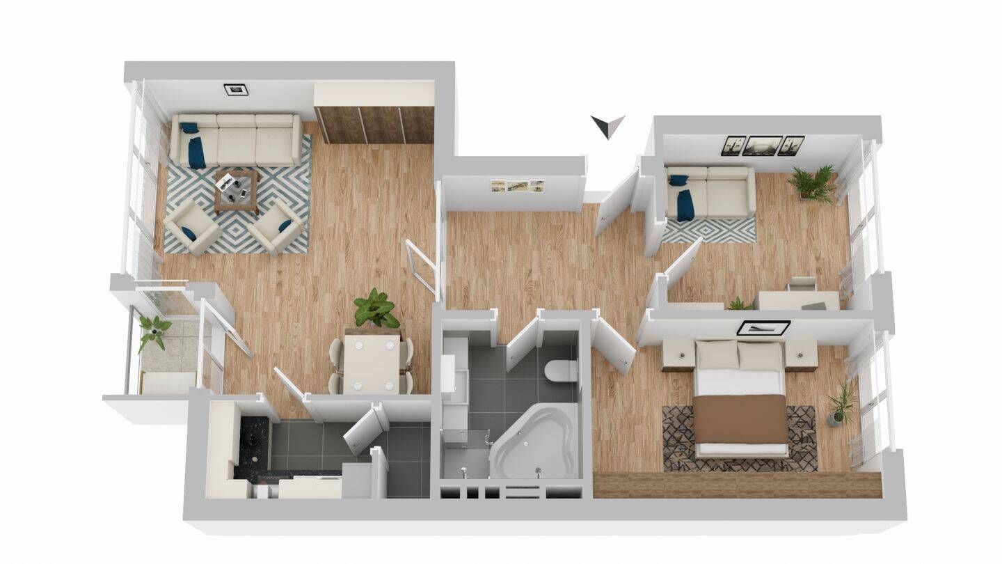 Bezugsfreie 3-Zimmer-Wohnung in ruhiger Lage in Berlin-Mitte, 10117 Berlin (Mitte)