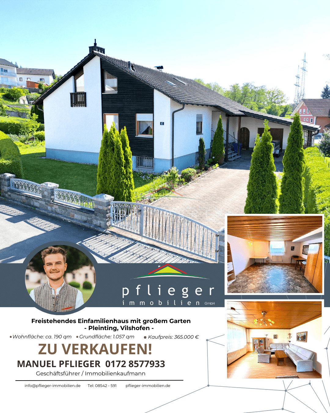 Einfamilienhaus mit Einliegerwohnung und großem Garten, 94474 Vilshofen an der Donau
