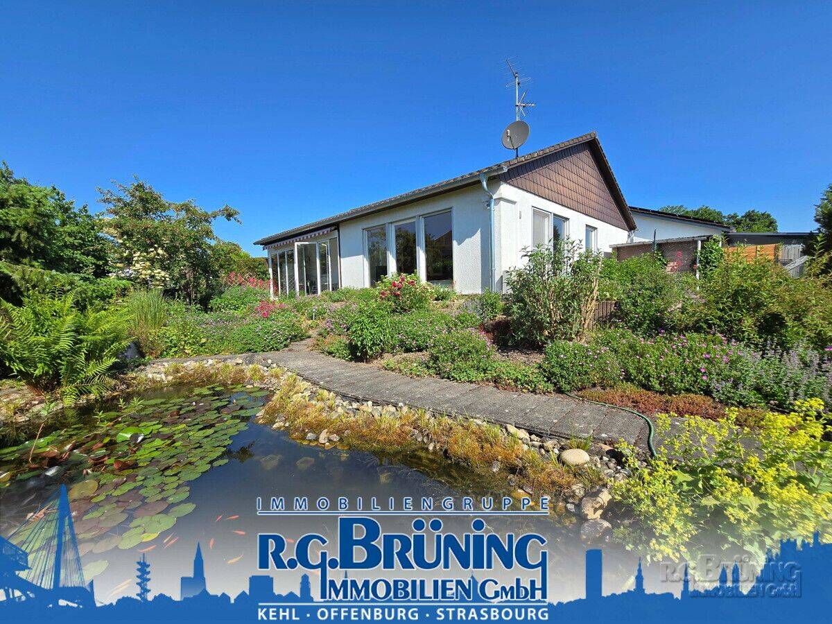 Gepflegter Bungalow mit Gartenidylle in Willstätt-Ortsteil, 77731 Willstätt